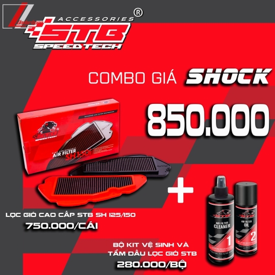 Lọc gió STB cho SH 125-150
